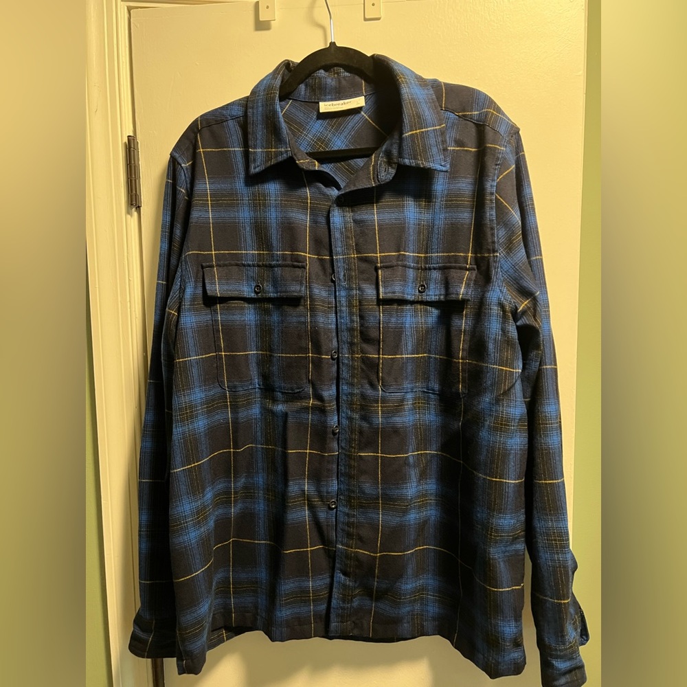 Icebreaker Flannel Size Large NWOT